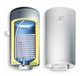 Kombinuotas 150 litrų vandens šildytuvas (kairė arba dešinė) pusė GBK 150 LN/RN